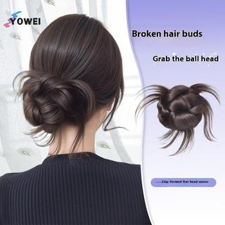YOWEI Mở Rộng Đuôi Ngựa Thấp với Tóc Giả và Hoa Bud - Phù hợp cho Nữ