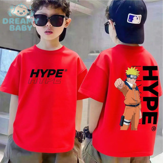 COD✅ (Hồ Chí Minh)DREAMY BABY Áo phông ngắn tay cho trẻ em, in hình ảnh Naruto, phong cách thời trang Mỹ