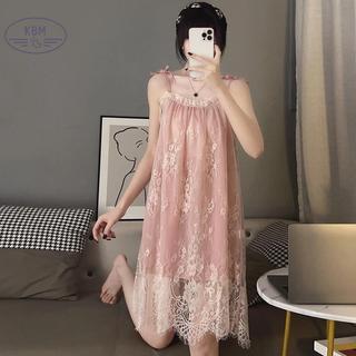 KBM Váy Ngủ Gợi Cảm Ren Cho Phụ Nữ Mang Thai Size Lớn FSSG