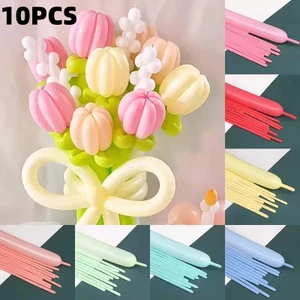 10 Chiếc Kim Loại Bóng Bay Dài Ma Thuật Xoắn Bong Bóng Cao Su Để Trang Trí Tiệc Sinh Nhật Sự Kiện Và Bong Bóng Động Vật Làm Đồ Dùng