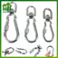 SWEET Thép không gỉ Xoay Snap Móc Loing Chó Dây Xích Bule Qui Phát Hành Bule Carabiner Kẹp Cho Chó Đi Bộ Cắm Trại n