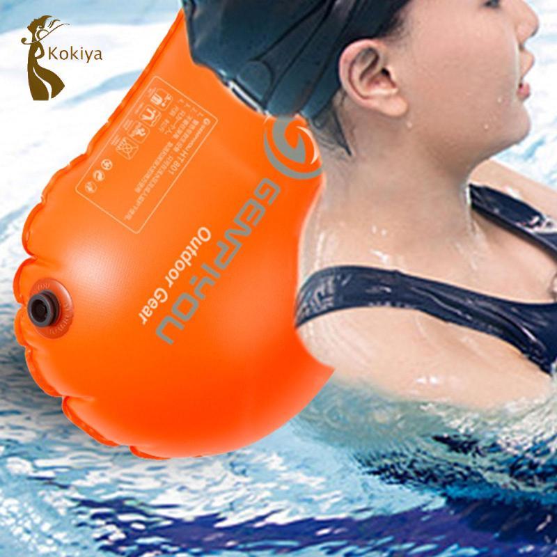 Phao bơi Phao và túi khô bơm hơi có thể điều chỉnh hoàn toàn chống nước bong bóng bơi có thể nhìn thấy cao Túi thiết bị cho thể thao dưới nước trượt tuyết