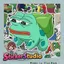 Set Sticker Crazy frog biến thể Chống Nước Dán Laptop Vali Mũ Bảo Hiểm Sổ Tay