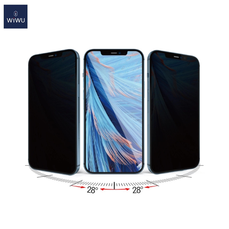 Kính Cường Lực Chống Nhìn Trộm WiWU SQ009 iPravicy (Bảo Mật 360°, Kèm Khung Tự Dán Thông Minh) Cho iPhone 11 đến 16 PRM