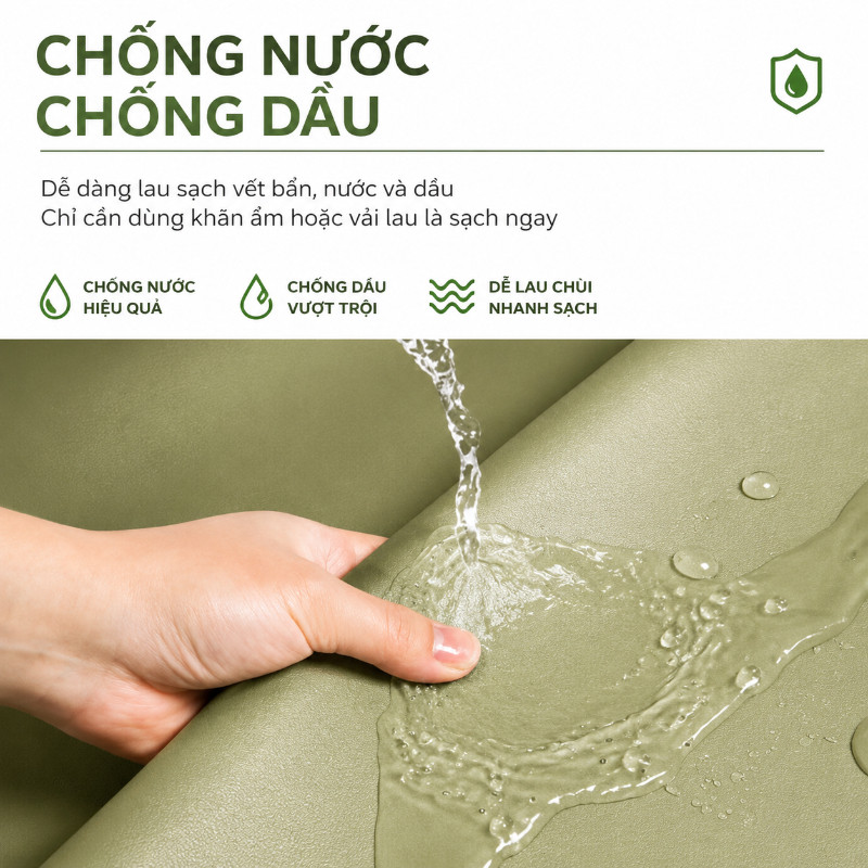 Tấm trải bàn chống thấm bằng da PVC, miếng lót bàn học pad chuột đệm laptop đa năng