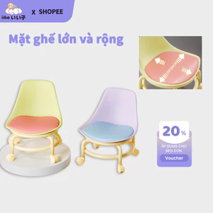 iiko Ghế Xoay Cho Bé Có Bánh Xe 360 Độ Ghế Học Chống Gù Trẻ Em