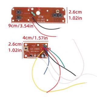 [modavietnamshop] Bảng điều khiển từ xa xe RC 4CH Bộ phát và thu PCB mạch 27 MHz có hệ thống vô tuyến ăng-ten Đẹp