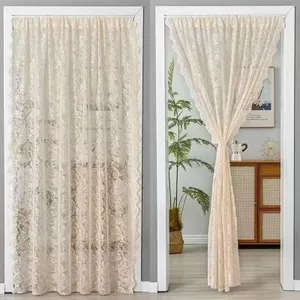 Gạc Rèm Ban Công Che Nắng Đính Hạt Pháp Velcro Rèm Lỗ Lắp Đặt Không Đục Lỗ Rèm Cửa Rèm Vách Ngăn 5.14