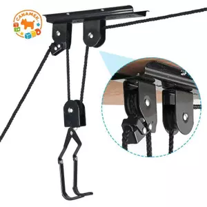 CANAMEK Xe Đạp Nâng Ròng Rọc Hệ Thống Cho Nhà Để Xe 60kg Chịu Tải Trên Xe Đạp Ra Tiết Kiệm Không Gian Lưu Trữ CSF