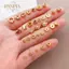 PNPIA- 10-100 Chiếc Thép Không Gỉ Vàng Miếng Đệm Hạt Cho Vòng Tay Trang Sức Làm DIY Tròn Phẳng Rời Hạt Handmade Đồ Trang Sức Thủ Công