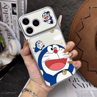 Ốp điện thoại mới nhất họa tiết da cao cấp Doremon miệng to dễ thương Thích hợp cho iphone 17promax / 16 / 15 / 13pro / 13promax / 14pro / 14promax / 15pro Vỏ chống sốc