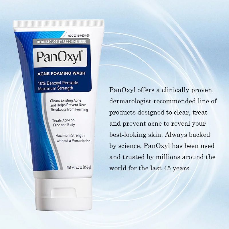 PanOxyl Face Wash – Hỗ Trợ Làm Sạch Lỗ Chân Lông, Da Thoáng Hơn
