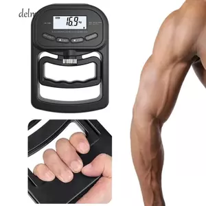Máy kiểm tra độ bền tay cầm DELMER, Máy đo độ bền tay kỹ thuật số màn hình LCD 396Lbs / 180Kg, Máy đo độ bền cầm tay Máy đo điện tử cầm tay Máy đo độ bền cầm Máy đo độ bền Máy đo tại nhà Trường học