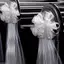 JCSYFAC Nhà Thờ Đám Cưới Pew Nơ Với Đuôi Dài Tulle Ghế Aisle Trang Trí Xe Cưới Trang Trí Cho Nhà Thờ Aisle Lễ Trang Trí Mới