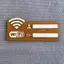 JCSYFAC 1 Dấu hiệu mật khẩu WiFi bằng gỗ mộc mạc, Bảng chỉ báo mạng không dây treo tường cổ điển, Phụ kiện trang trí nội thất đa năng Mới