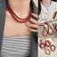 Kudosation Vintage Đỏ Đính Hạt Nelaces Cho Nữ Phong Cách Trung Hoa Hạt Thủy Tinh Nelace Tinh Tế Thanh Lịch Choker Thẩm Mỹ Phụ Kiện Trang Sức Đẹp