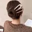 Nĩa Tóc Hình Chữ U Mới Phụ Kiện Tóc Mới Nhựa Tóc Sti Thiết Kế Sáng Tạo Dụng Cụ Tạo Kiểu Tóc Phụ Nữ Quà Tặng Mới