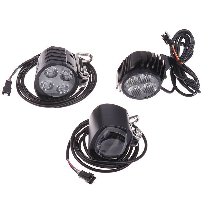 [KvJJL-t] Đèn xe đạp điện 36-72V có còi xe tay ga LED 12W Đèn trước LED chống nước Đèn pha đi xe đạp cho xe đạp điện mới
