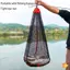 Túi sưu tập câu cá lưới câu cá có dây rút Gấp di động Thiệning Lưới nhỏ Túi lưới thiết bị câu cá mới