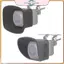 POWER Camera quan sát phía sau Tấm chắn mưa Silicone Bảo vệ ống kính Baup đa năng Chống nước để sử dụng ngoài trời trên ô tô Tru.