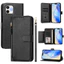 Dành Cho Xiaomi Redmi Note 14 10 Pro Plus Max 14S 10T 10S Vỏ Điện Thoại Ví Dây Kéo Sang Trọng Có Dây Đeo Dài Và Nhiều Khe Cắm Thẻ Ốp Lưng