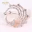 PNPIA- Pha Lê Đậu Hà Lan Động Vật Xò Tiệc Trang Trí Nữ Khăn Thổ Cẩm Pin Trang Sức