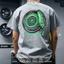 Áo thun nam Thái độ Nhật Bản JDM Sửa đổi Dự án ô tô u Má phanh thời trang màu xanh lá cây in hình Cotton nguyên chất tay ngắn