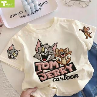 COD✅ (Hồ Chí Minh)Kids T Mall Áo phông tay ngắn In hình hoạt hình Áo Kiểu rộng và ấn tượng Trẻ em thời trang #VN405