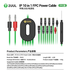 Cáp 2UUL PW10 FPC cho điện thoại Kích hoạt bo mạch chủ Cáp silicon linh hoạt 10 trong 1 cho công cụ sửa chữa IP7-17PM