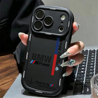 Ốp điện thoại sọc đua xe màu đen tối giản cho iPhone 17Air / 16pro Max / 15Plus / 14 / 13 / 12 / X / 7 / 11 Vỏ mềm silicon mờ bao gồm toàn bộ Vỏ bảo vệ chống rơi
