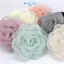 E-WOITD 6cm Trắng Hoa Camellia Thổ Cẩm Thời Trang Hàn Quốc Xòe Ve Áo Chân Đầm Áo Sơ Mi Phù Hợp Với Phụ Kiện Dành Cho Nữ Ve Áo Chân E-WOITD