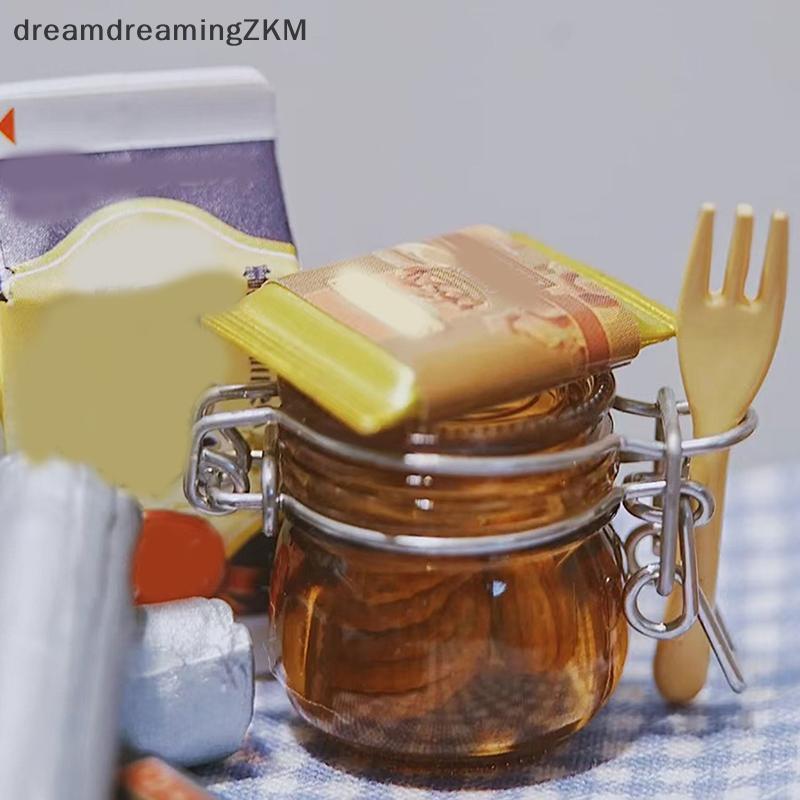 [dreamdreaming] 2 Cái / bộ Nhà Búp Bê Thu Nhỏ Trong Suốt Bảo Quản Bình Kín Mô Hình Bể Chứa Lọ Nhỏ Chúc Bình Trang Trí Nhà Bếp [zkm]
