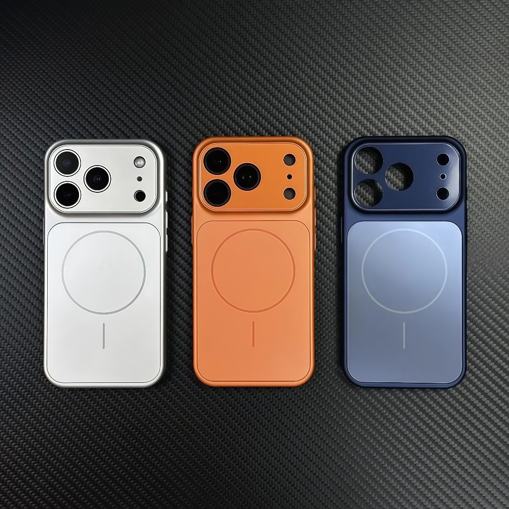 Ốp Điện Thoại Từ Tính Tương Thích Với Cửa Sổ Lớn Bằng Kính Nhám 17 Pro Max Và iPhone  Thiết Kế Đơn