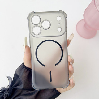 Ốp điện thoại TPU mềm mờ từ tính cho iPhone 17 16 15 14 Pro Promax 17 Air Plus Vỏ chống sốc bốn góc không màu vàng