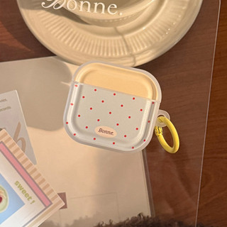 [Sheren] ins Vỏ tai nghe chấm bi màu tương phản phong cách Hàn Quốc Thích hợp cho vỏ bảo vệ tai nghe AirpodPro1 / 4