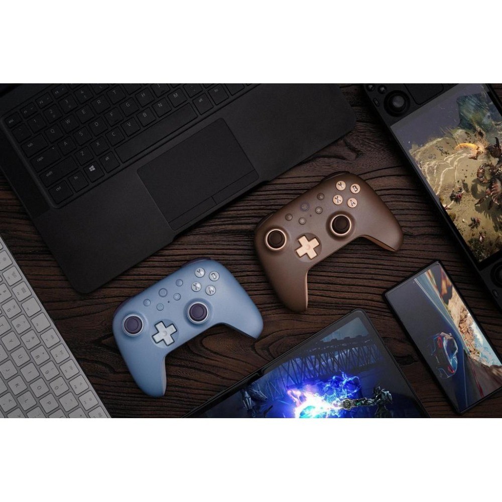 8BitDo Ultimate 2C Bộ điều khiển trò chơi không dây Màu mới Tay cầm chơi Game cho PC Windows 10 / 11 Steam Deck Raspberry Pi Android