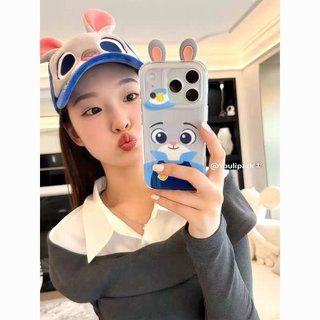 Ốp Điện Thoại Thích Hợp Cho iPhone 7 8 X XS XR XSMAX 11 12 13 14 15 16 17 Pro max Plus Tai Ba Chiều Không Khí Judy Vỏ Bảo Vệ Chống Sốc Bao Gồm Tất Cả XBZX
