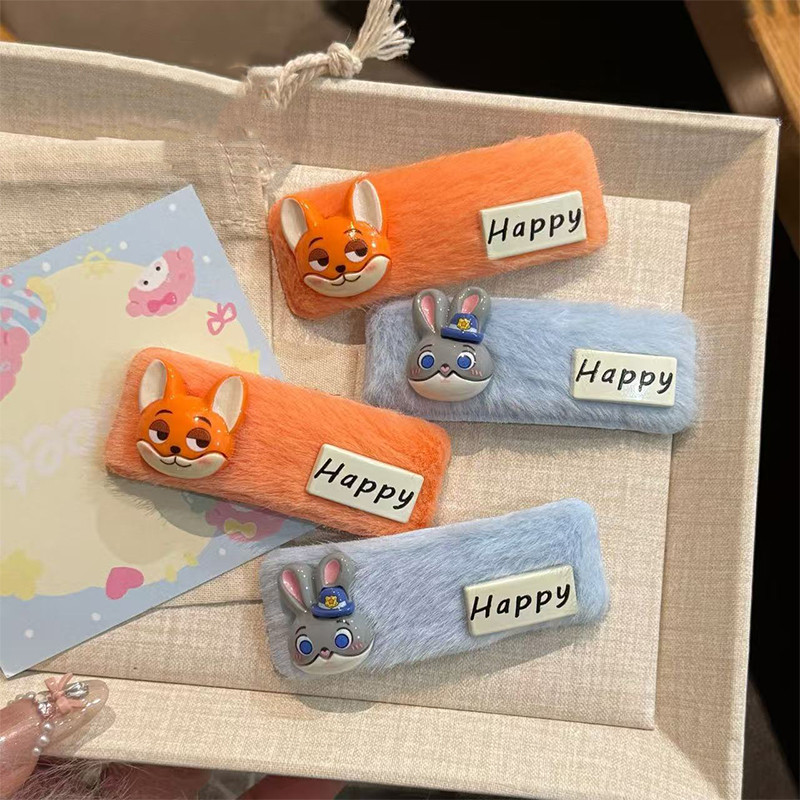 Kẹp tóc hoạt hình Zootopia Nick Judy dễ thương - Thiết kế đáng yêu cho mái tóc của bạn