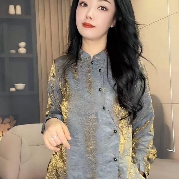 Mùa Thu 2025 - Áo sơ mi satin phong cách mới, thiết kế ôm body sang trọng