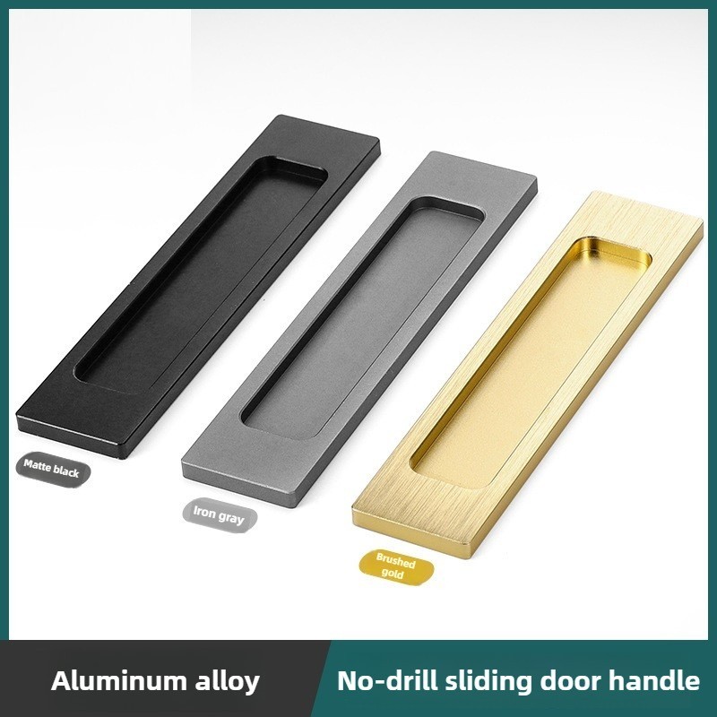 1 Chiếc Khóa Che Khuyết Điểm Nhúng Tay Nắm Cửa Trượt Kéo Hình Chữ Nhật Hoặc Elliptic Edgeflat Tay Cầm Che Khuyết Điểm Và Núm