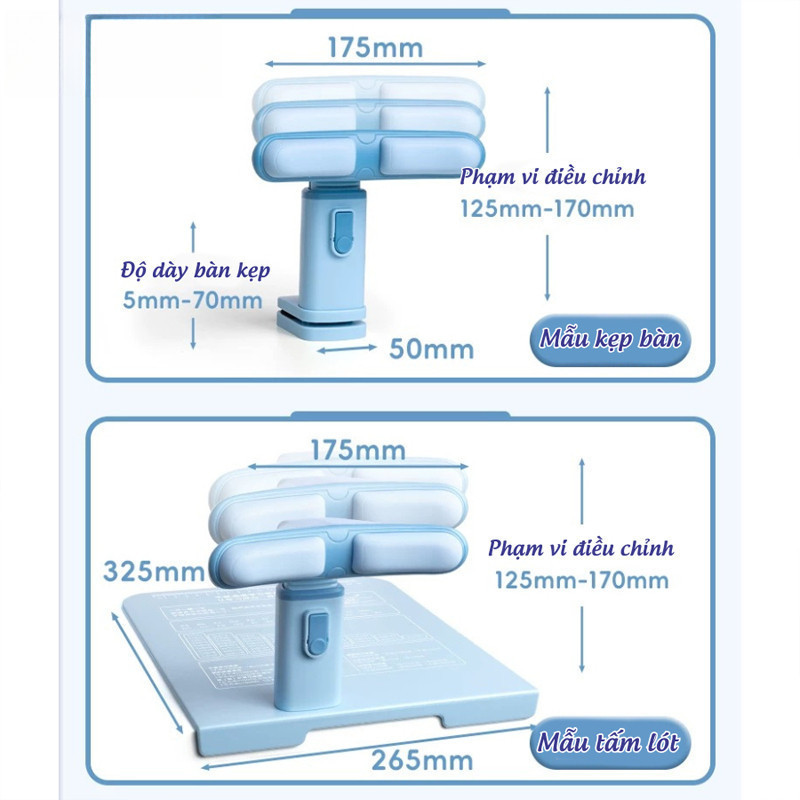 Giá Đỡ Cằm Chống Cận Thị & Gù Lưng Cho Trẻ Em - Thiết Kế An Toàn, Ngăn Ngừa Mỏi Mắt, Bảo Vệ Sức Khỏe Học Đường