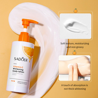 SADOER Sữa Dưỡng Thân Vitamin C Làm Trắng Toàn Thân Mờ Thâm Nách Dưỡng Ẩm Da Mịn Mượt Chiết Xuất Cam