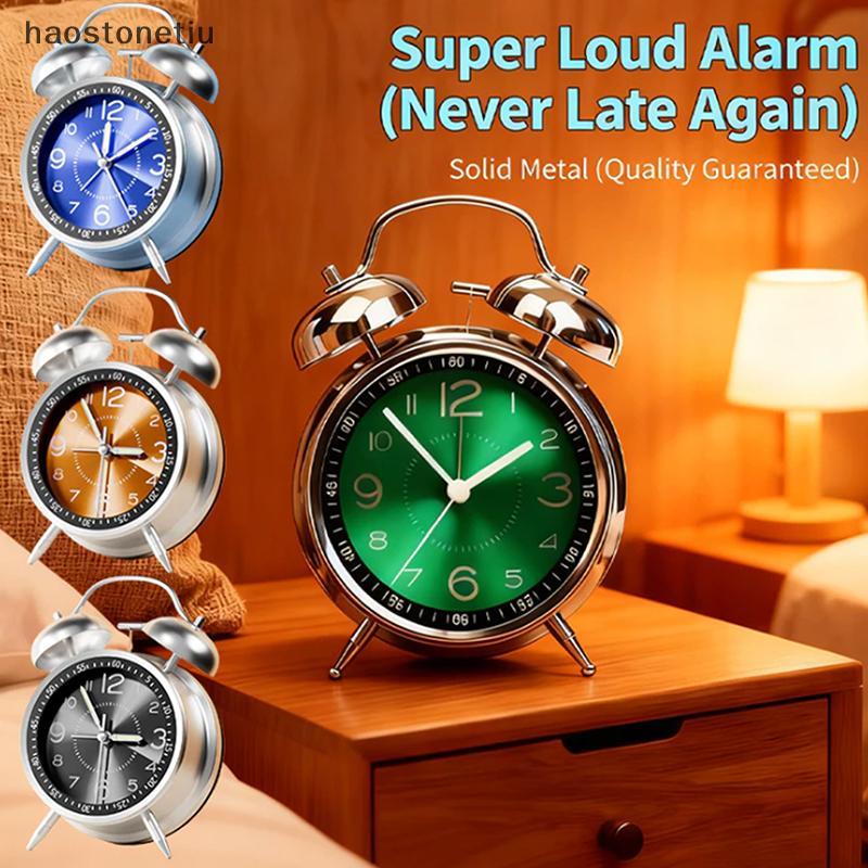 Đồng hồ báo thức im lặng NS 4 Inch có đèn ngủ Đồng hồ để bàn đa chức năng di động cho học sinh tại nhà NS