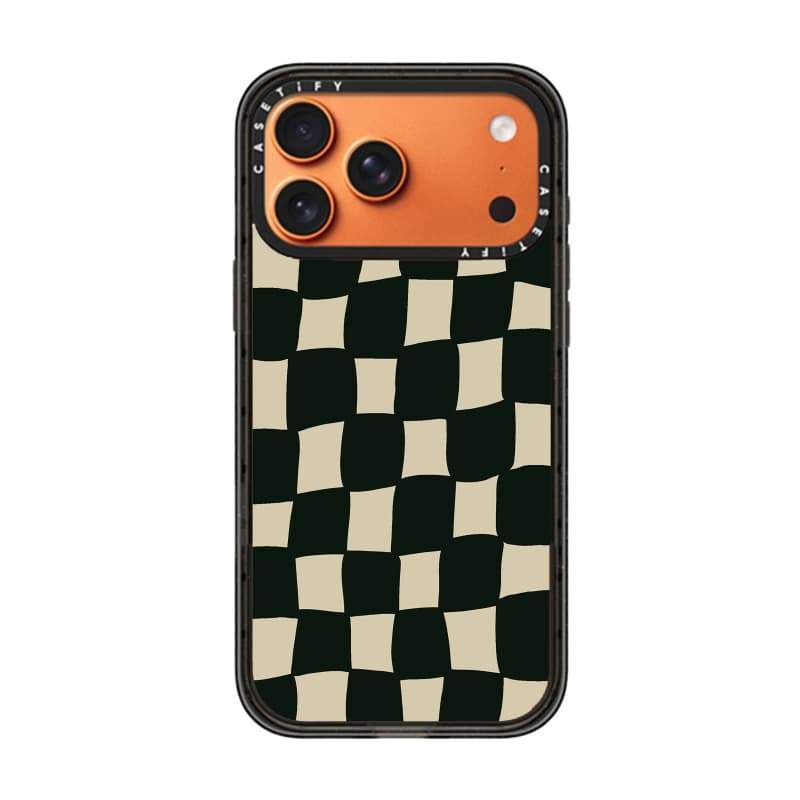 CASECASE X Vỏ Lưới Xoắn Cạnh Đen Trong Suốt Cứng Hút Từ Tính Tác Động Dành Cho Apple IPhone 12 13 14 15 16 17 Pro Max Air Plus Có Hộp