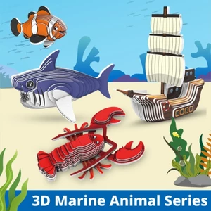 YOI 3D Đại Dương Xếp Hình Đồ Chơi Lắp Ráp Cho Bé Tập Đi Công Cụ Học Tập Sớm Xây Dựng Kỹ Năng Vận Động Tinh Đào Tạo Hoạt Động Mô Hình Thủ Công