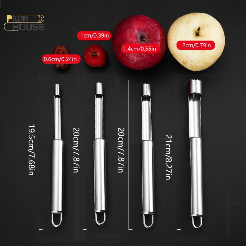 PlumHOUSE Thép không gỉ Trái cây Corer Loại bỏ hạt Dụng cụ rau củ tại nhà cho ngày đỏ Lê Táo gai Tiện ích mát mẻ Phụ kiện nhà bếp VN