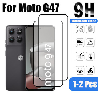 1-2 Chiếc Moto G47 Kính Cường Lực Bảo Vệ Màn Hình Cho Motorola G06 G56 G75 G35 G15 4G 5G 9D Kính Bảo Vệ Phim