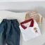 Bộ Quần Áo Bé Trai Polo Cậu Bé Tinh Nghịch Phối Quần Jean – Bộ Thu Đông Dài Tay