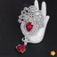 Trâm cài đính đá hình giọt nước thanh lịch dành cho nữ Pin trang sức pha lê cho áo khoác Khăn choàng Thích hợp cho đám cưới và trang phục hàng ngày mới
