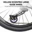 < WHPHous-t > Bánh xe ròng rọc Derailleur phía sau xe đạp 18T Nhẹ Rỗng Thiết kế lập dị Bộ vòng bi mịn màng để thay thế xe đạp đường trường Đẹp